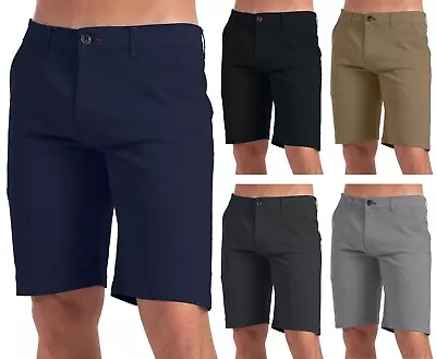 Men Half Pant Chino Casual Stretch Slim Fit Outdoor Summer Cotton Bermuda Shorts • $16.99