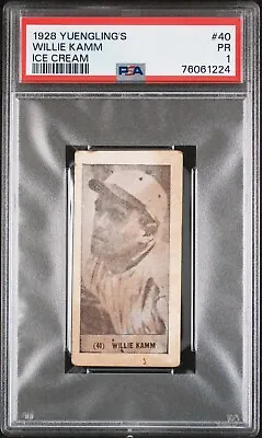 Willie Kamm 1928 Yuengling's Ice Cream #40 - PSA 1 - Freshly Found/Graded • $84.99