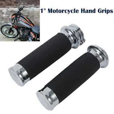 Handlebar 1  Hand Grips For Yamaha V Star 650 950 1100 1300 XVS Custom Classic • $24.01