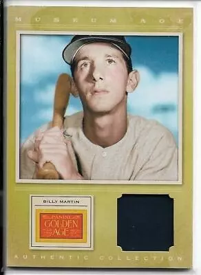 Awesome 2012 Panini Golden Age Billy Martin Museum Relic Card #21 Yankees ~ Qnty • $10