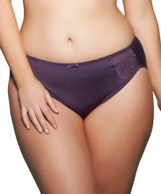 Elomi Caitlyn Brief Panty EL8035 - BLY- Blackberry - LXL2XL3XL • $8.99