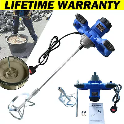 2600W Portable Electric Concrete Cement Mixer Drywall Mortar 6 Speed Plastering  • $45.30