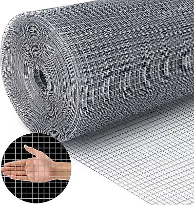 Hardware Cloth 1/2 Inch Chicken Wire Fence Galvanized Welded Cage Wire Mesh • $33.99