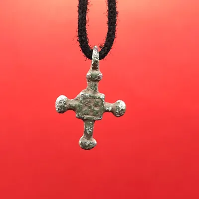 Antique Cross Pendant Bronze Viking Amulet Kievan Rus Ancient Antiqui Authentic • $22