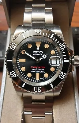 New Sub Mod Watch Date 40mm Seiko NH35A Scuba Master Pro Automatic  1$-NR • $125