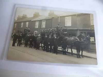 Ipswich Wherstead Road LIFEBOAT INN Public House Outing Horse Coach RPPC C1910s • £5