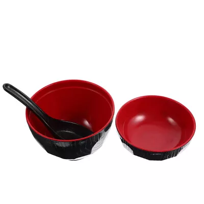 Miso Soup Bowl Pho Bowls Japanese Rice Kitchen Tableware With Cover • £8.91