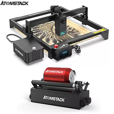 ATOMSTACK A20 Pro 20W Laser Engraver Cutter W/ Air Assist Kit+Rotary Roller S4C8 • $396.72
