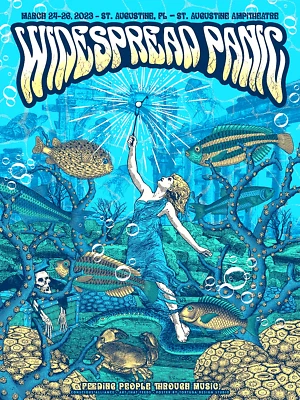 $127.77 • Buy Widespread Panic St Augustine FL 2023 LE Screen Printed Original Show Poster