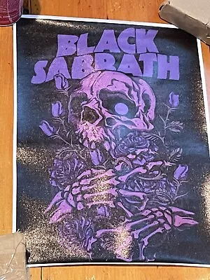 Black Sabbath Black Light Poster On Canvas • $12