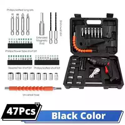 Cordless Electric Screwdriver Rechargeable Lithium Battery Mini Drill Tool Kit • $12.97
