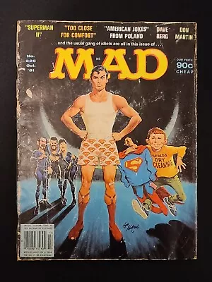 Mad Magazine October 1981 No. 226 Superman Dry Cleaning No Label • $11