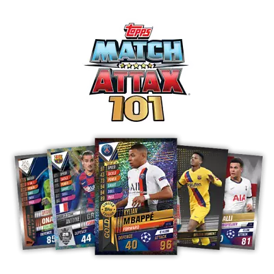 Match Attax 101 2019/20 19/20 2020 World Stars #w63 - #w101 Non Foil Cards • £0.99