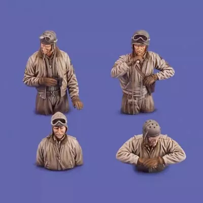 1/35 Resin Figures Model Kit US Tank Crew 4 Man  Unassembled Unpainted • $16.96