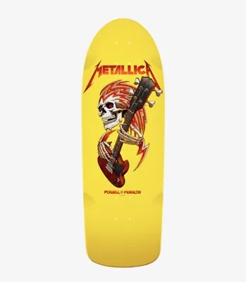 Metallica X Powell-Peralta Brite Lite Yellow OG Ripper Shape 265 Skateboard Deck • $249.99