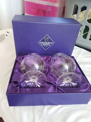 £10 • Buy Edinburgh Crystal Brandy Goblets X 2. Boxed. Never Used