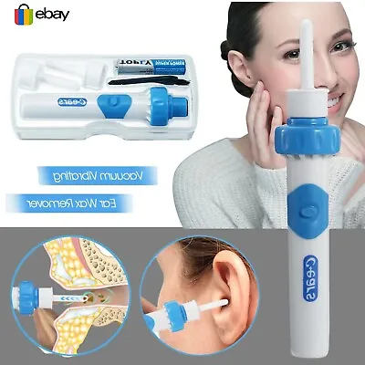 EAR Vacuum WAX REMOVER Electric Ear Cleaner Suction Earwax Remover UK • £5.60