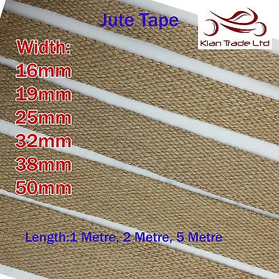 Jute Tape Webbing Natural Hessian Rustic Various Size Upholstery Craft • £4.99