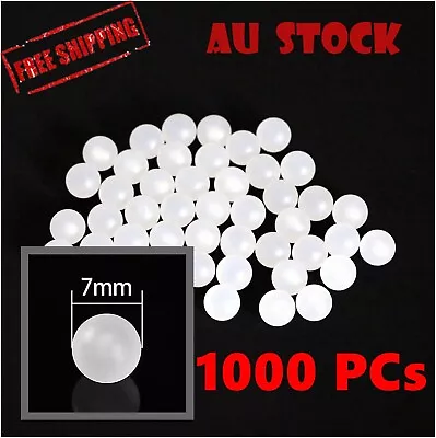 7mm Diameter PP Solid Plastic Balls Precision Bearing Ball 1000pcs New AU • $15.99