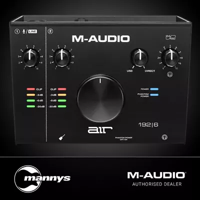 M-Audio Air 192x6 2-In/2-Out 24/192 USB Audio/MIDI Interface • $239