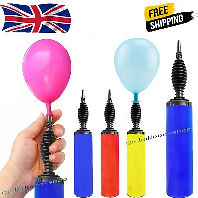 £4.99 • Buy 2pk Balloon Pump Air Inflator | Portable Hand Held Birthday Party Ballon Push