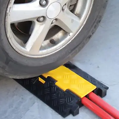2/3 Channel Cable Floor Protector Ramp Heavy Duty Speed Bump Guard Cover • £74.92