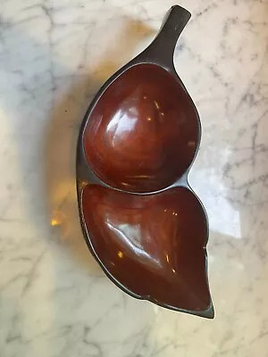 Vintage Peek Brothers Haitian Mahogany Wooden Serving Dish/Bowl • $7