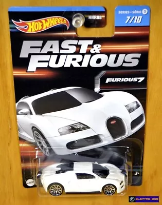 Hot Wheels Bugatti Veyron [White] Fast & Furious - New/Sealed/XHTF [E-808] • $38