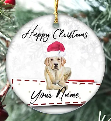 £5.99 • Buy Personalised Dog Christmas Bauble Tree Decoration Wooden Dog Christmas Gift