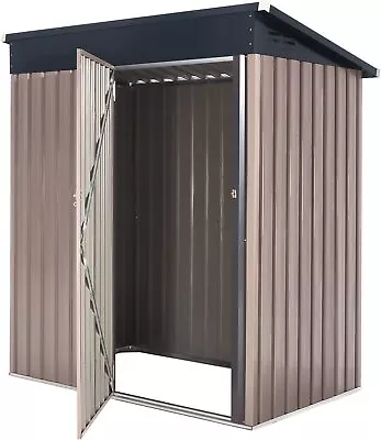 Metal Storage Shed For Ourdoor Steel Yard Small House Tools Shed W/Lockable Door • $129.99