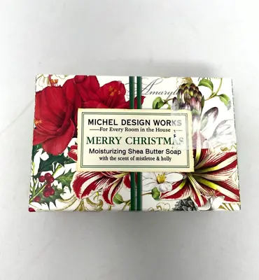 $14 • Buy Michel Design Works Merry Christmas Boxed Bar Soap Mistletoe Holly Scent 4.5oz