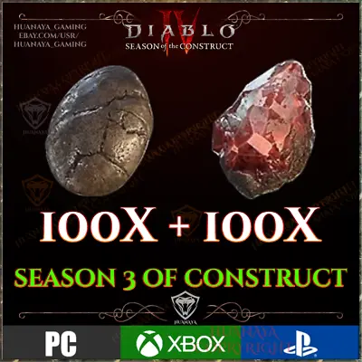 Diablo 4 🔥100 Mucus Slick Eggs + 100 Shards 🔥 Uber Duriel 🔥 Season 3 D4 Carry • $19.99