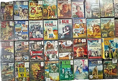 60 Wholesale DVD Lot WESTERN/FAMILY/HORROR/ACTION & MORE - NEW Sealed Movies • $39.99