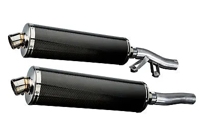 Kawasaki Concours ZG1000 Delkevic Slip On 18  Carbon Oval Muffler Exhaust 86-05  • $530.99