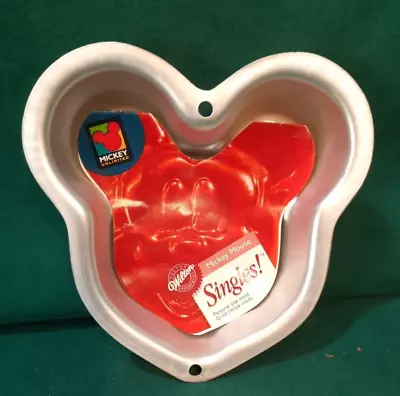 Wilton  Disne Mickey Mouse Y Singles Cake Pan Metal New 1996 ~ Vintage • $8.99