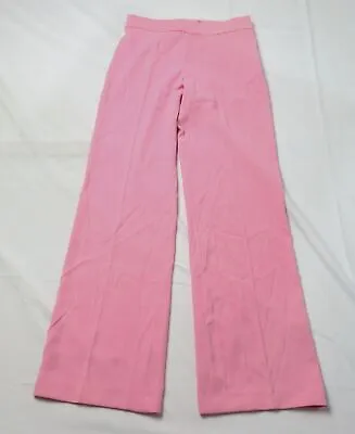 $29.99 • Buy Zara Women's Fluid High Waist Straight Leg Pants RP9 Pale Pink Medium 