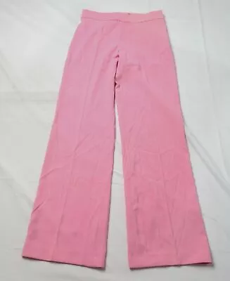 $29.99 • Buy Zara Women's Fluid High Waist Straight Leg Pants RP9 Pale Pink Medium 
