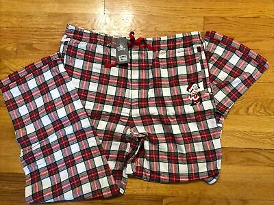 Disney Parks Mickey Mouse Holiday Christmas Plaid Pajama Lounge Pants-2XL *NWT* • $18.95