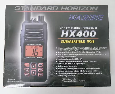 New Standard Horizon VHF FM Marine Transceiver HX400 W/ Scrambler ~ Free Ship • $249.99