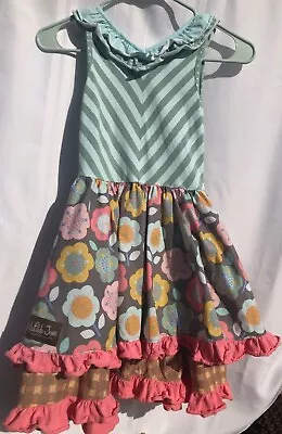 Matilda Jane Girls Happy And Free Decadent Cakewalk Dress EUC Size 8 • £26.14