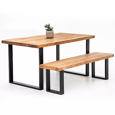 £32.95 • Buy 2PCS/Set Black Industrial Metal Table Legs Heavy Duty Desk Bench Frame Base Legs