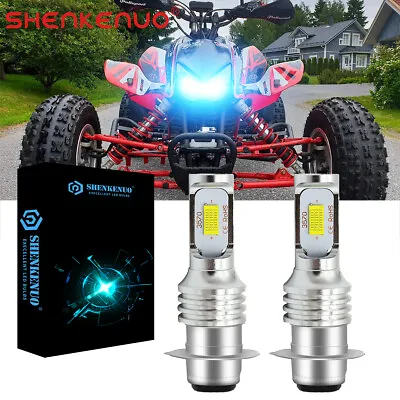 For Honda Sportrax TRX400EX 1999-2007 2008 8000K Ice Blue LED Headlight Bulbs • $13.99