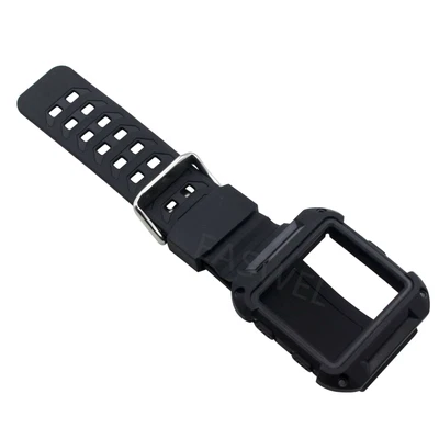 $17.07 • Buy Rugged Protective Frame Case With Strap Bands For Fitbit Ionic Watch Sport Black