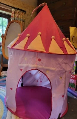 £9.99 • Buy Girls Fairy Princess Castle Play House Toy Tent Pops Up Tent Bedroom Home Decor