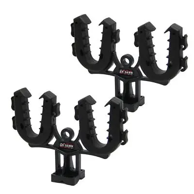 ATV Gun Rack Double Bow Utility Four Wheeler Hunting Tool Storage Rhino Grip • $39.47