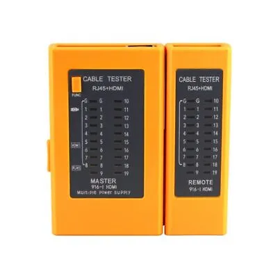 2 In 1 HDMI Wire Tester Battery Powered Ethernet Tester Checker  RJ45 Cat5 Cat6 • £9.41