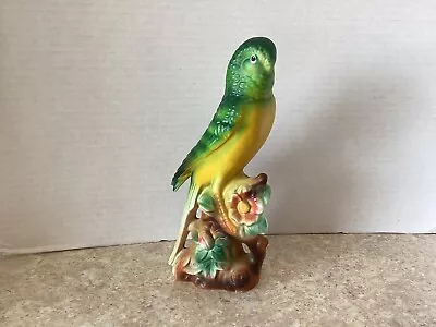 Vintage Brinn’s Pittsburgh Japan Ceramic Green Parakeet 8” Good. • $10