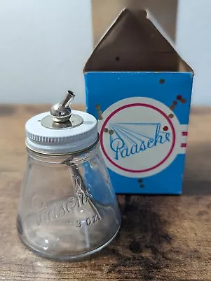 Vintage NOS Paasche 3oz Glass Airbrush Bottle Assembly With Box • $15