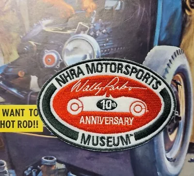 NHRA Motorsports Museum Embroidered PATCH 10th Ann Hot Rod Drag Racing Vtg Auto • $11.99