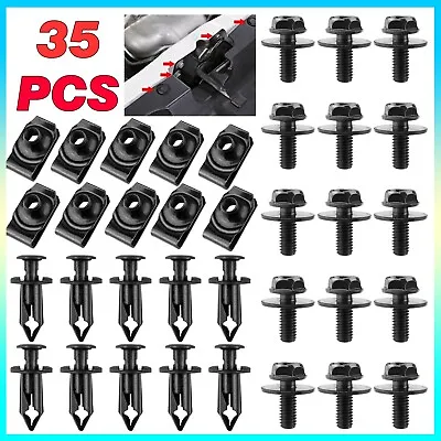 For Ford Body Bolts & U-nut Clips - M6 Engine Under Cover Splash Shield Guard • $10.98